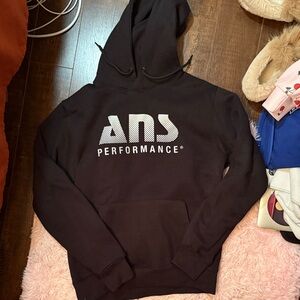 ANS Performance Black Hoodie - Mens Medium